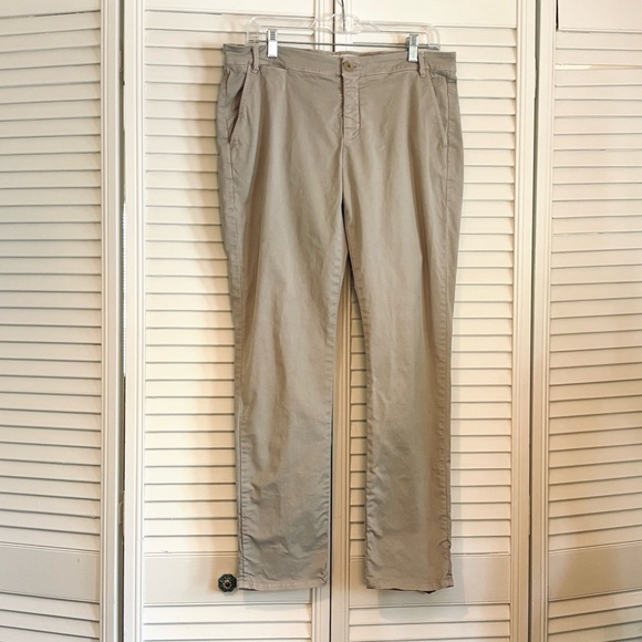 Max Mara Weekend Khaki Tan Chino Pants Amanda Size 12 - Picture 3 of 7